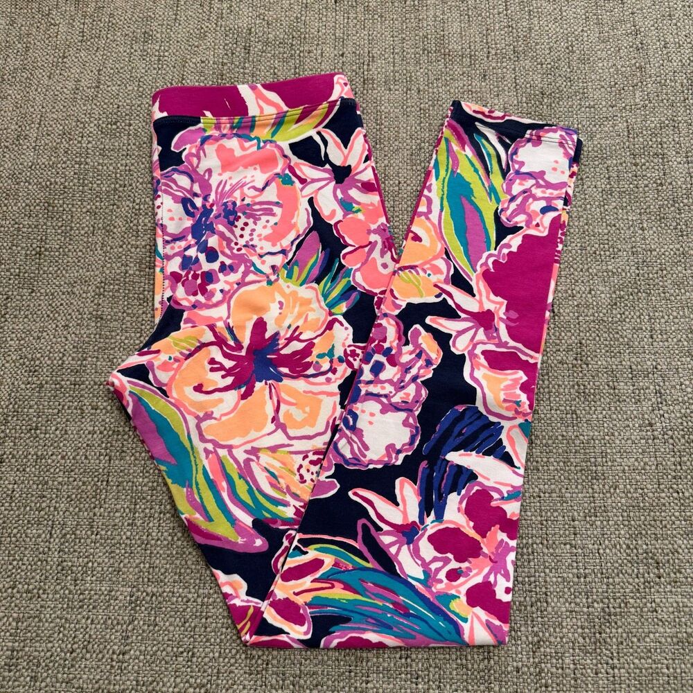 Lilly Pulitzer Girls Floral Print Leggings XL (12-14)